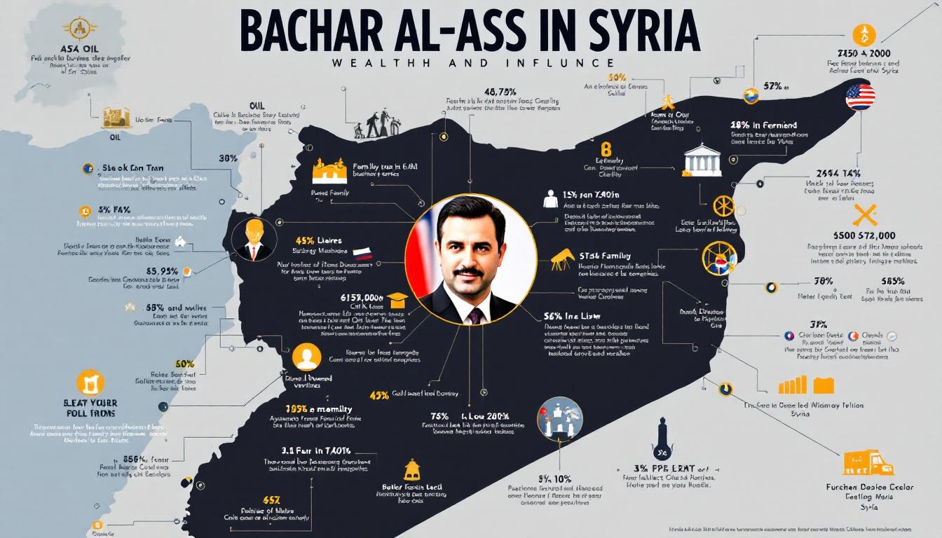 découvrez la fortune de bachar al-assad, président syrien, et explorez les sources controversées de sa richesse. cet article analyse les divers moyens par lesquels assad a accumulé sa fortune, en mettant en lumière les enjeux politiques et économiques qui sous-tendent son régime.