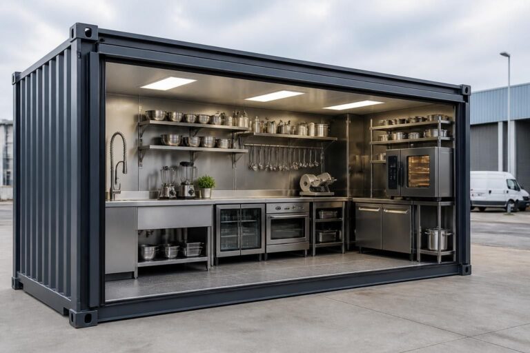 découvrez nos containers laboratoire alimentaire : solutions modulables, prix compétitifs et aménagements optimisés pour cuisine professionnelle. idéal pour vos besoins en production alimentaire.