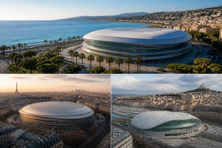 découvrez grand arenas : présentation détaillée des complexes et informations pratiques pour accéder facilement à nice, paris et marseille.